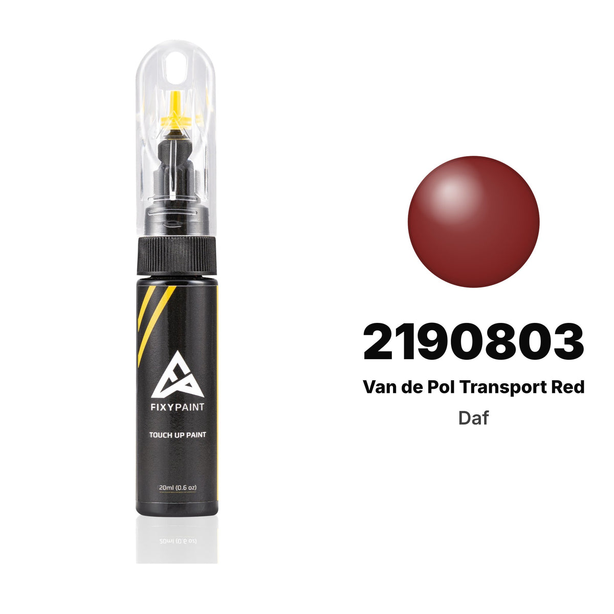 Touch-up paint for Daf 2190803 Van de Pol Transport Red, Basic kit