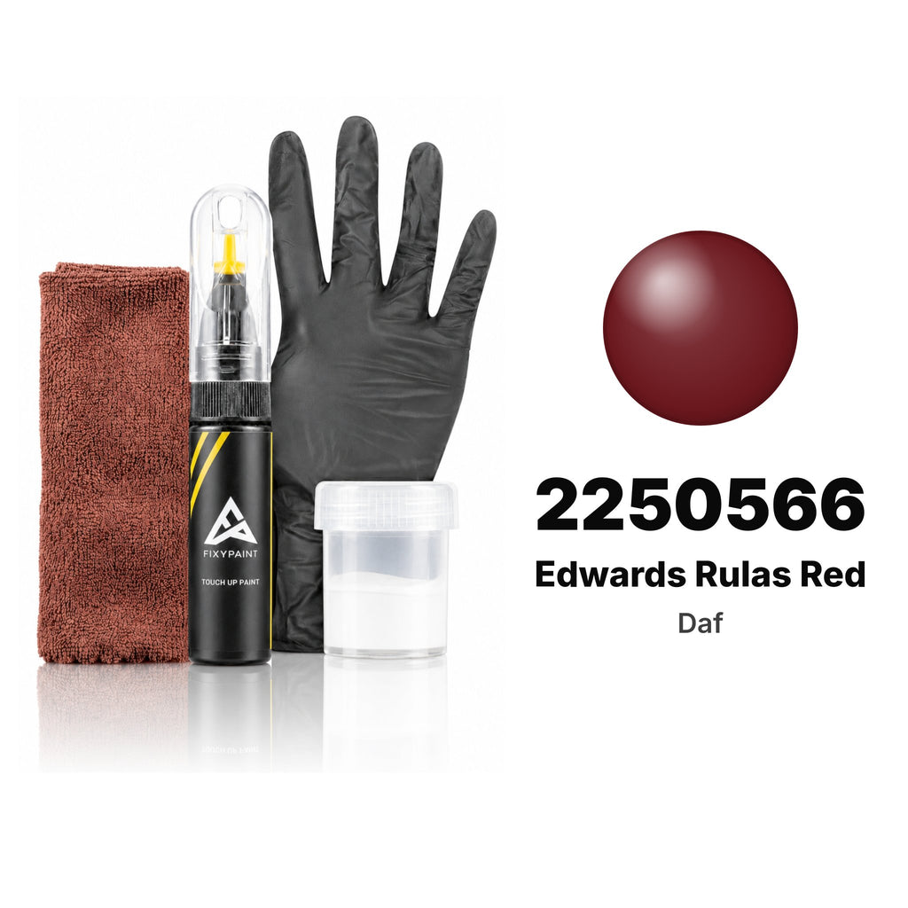 Touch-up paint for Daf 2250566 Edwards Rulas Red, Complete kit
