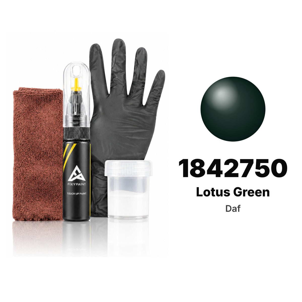 Touch-up paint for Daf 1842750 Lotus Green, Complete kit