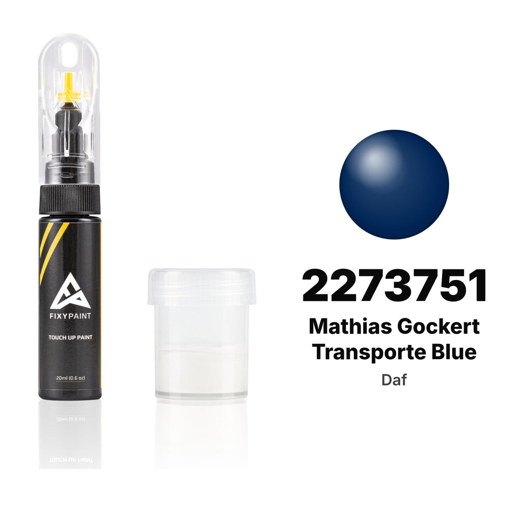 Touch-up paint for Daf 2273751 Mathias Gockert Transporte Blue, Standard kit