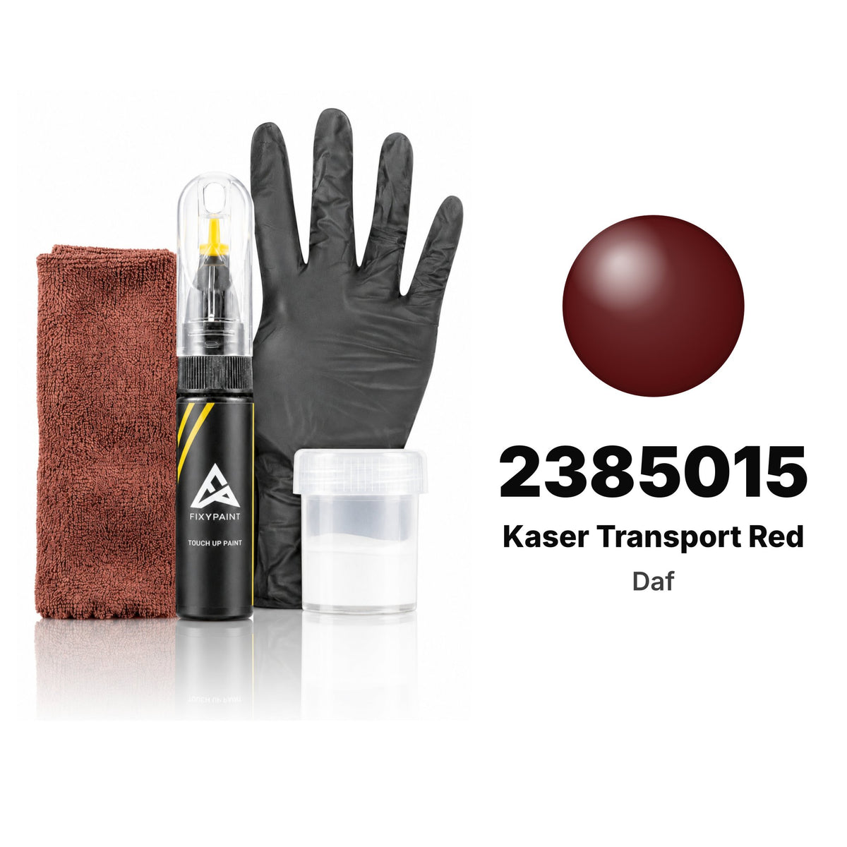 Touch-up paint for Daf 2385015 Kaser Transport Red, Complete kit