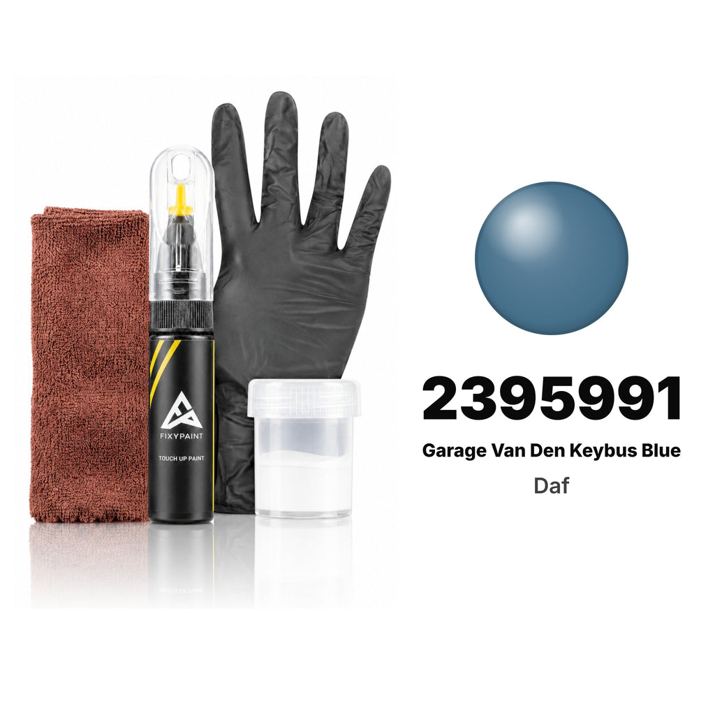 Touch-up paint for Daf 2395991 Garage Van Den Keybus Blue, Complete kit