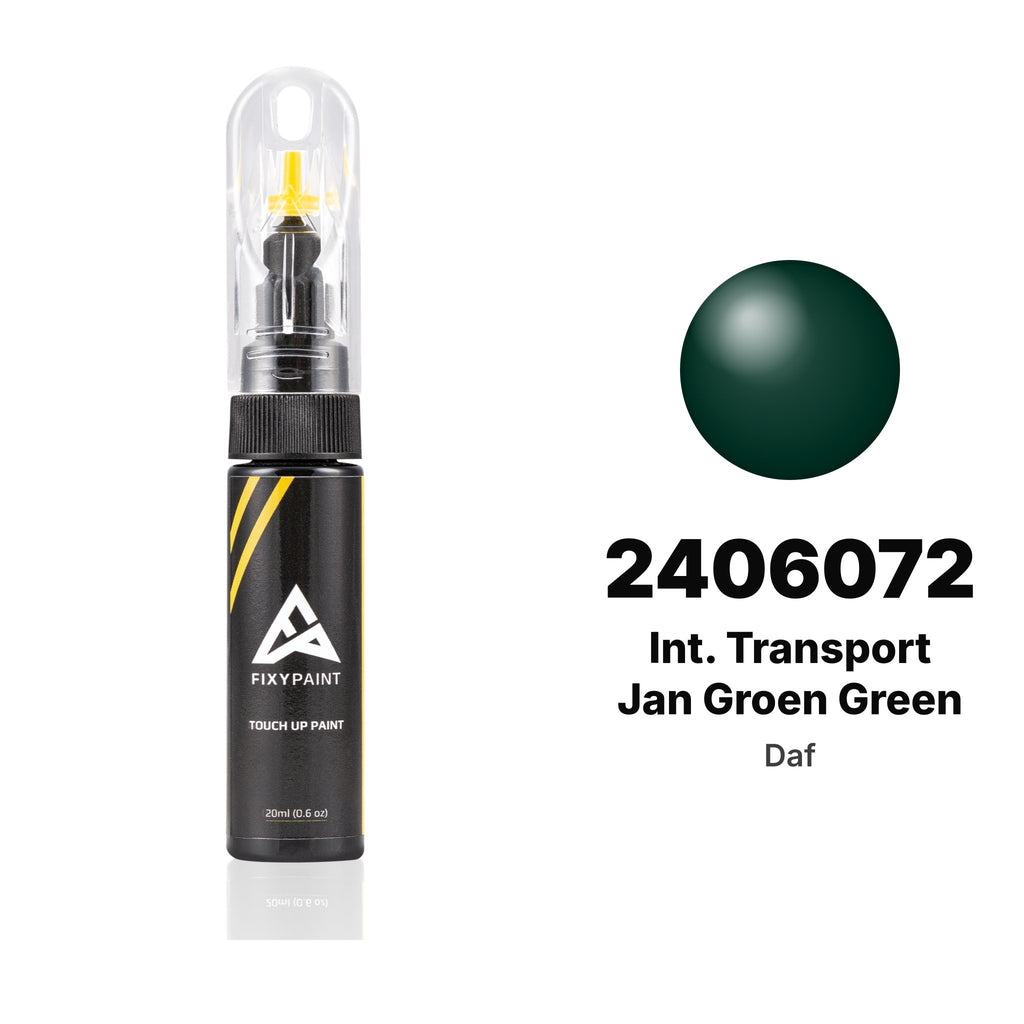 Touch-up paint for Daf 2406072 Int. Transport Jan Groen Green, Basic kit