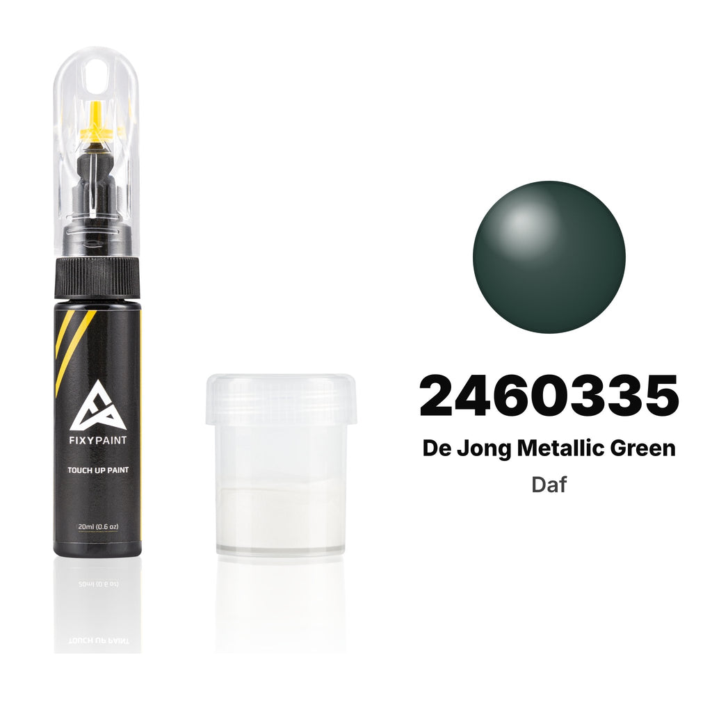 Touch-up paint for Daf 2460335 De Jong Metallic Green, Standard kit