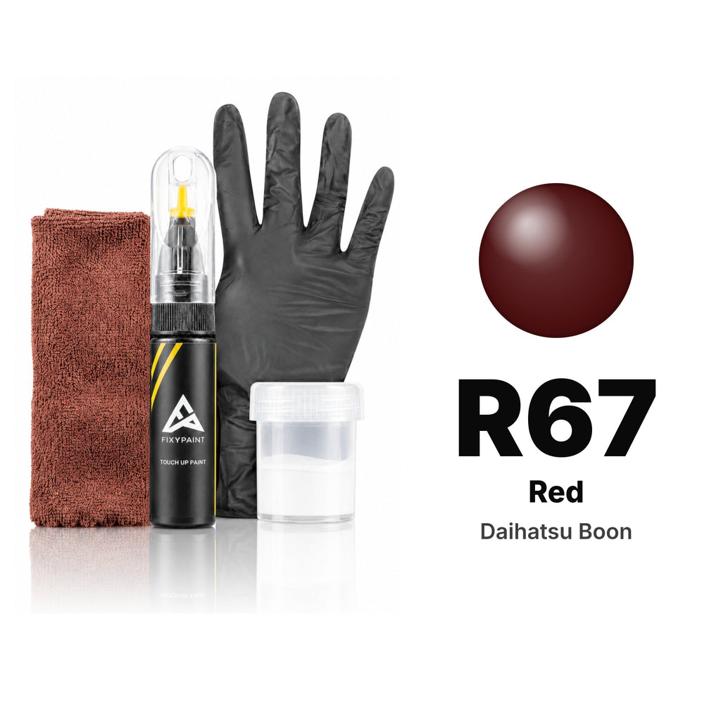 Lackstift für Daihatsu Boon – R67 Red (2016), Set Komplett