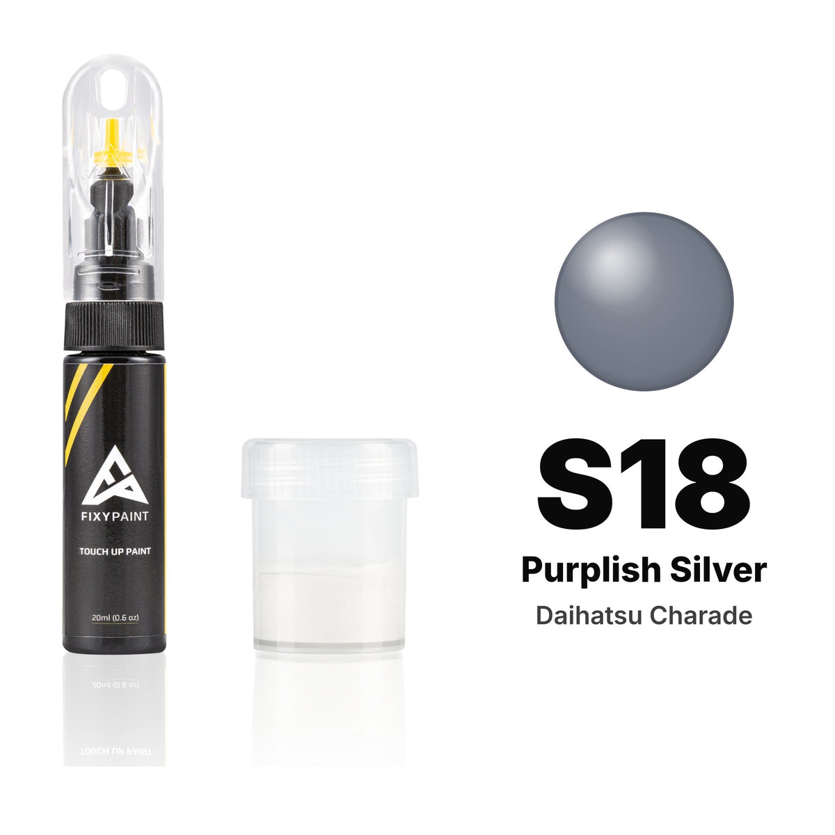 Touch-up paint for Daihatsu Charade S18 Purplish Silver, Standard kit
