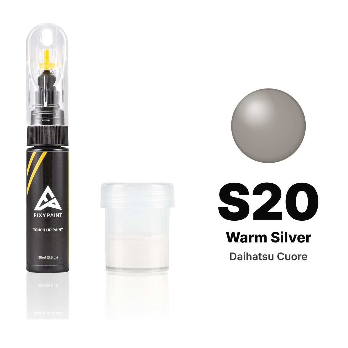 Touch-up paint for Daihatsu Cuore S20 Warm Silver, Standard kit