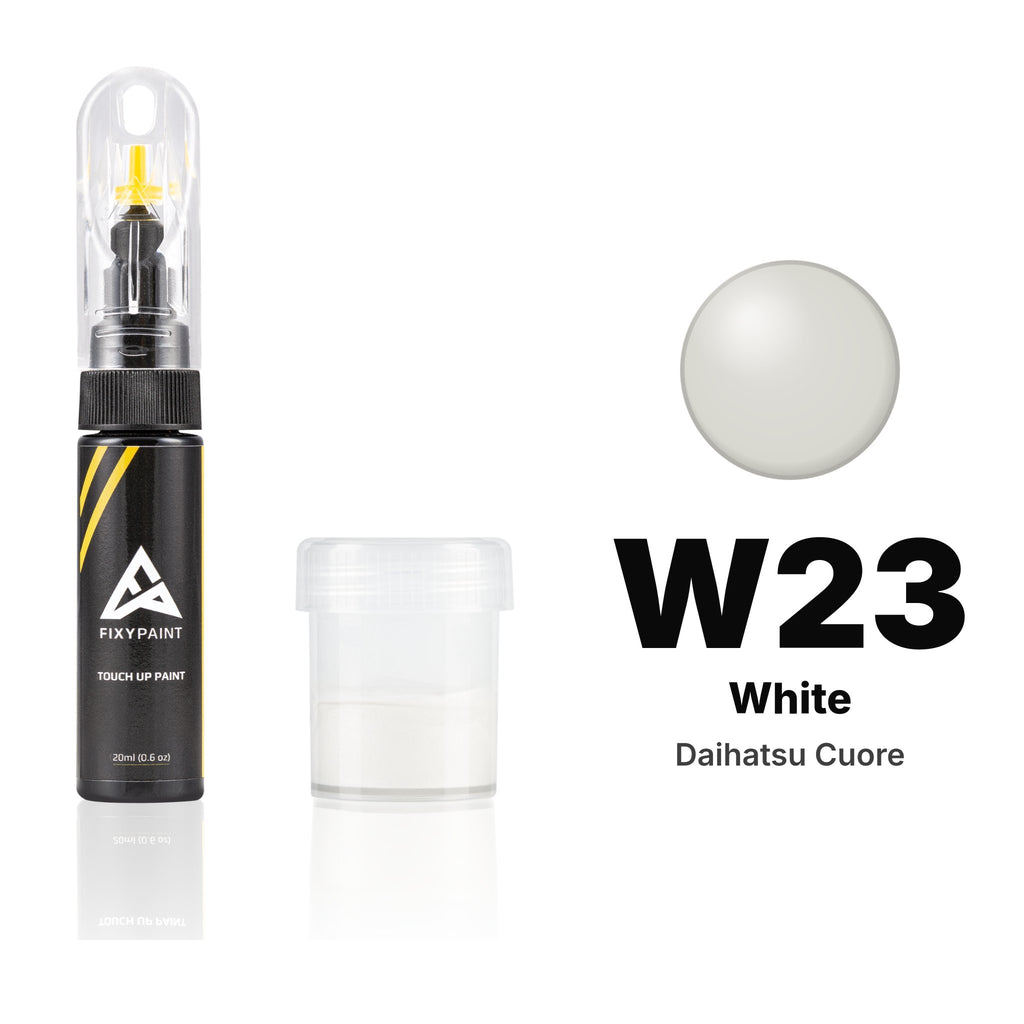 Touch-up paint for Daihatsu Cuore W23 White, Standard kit