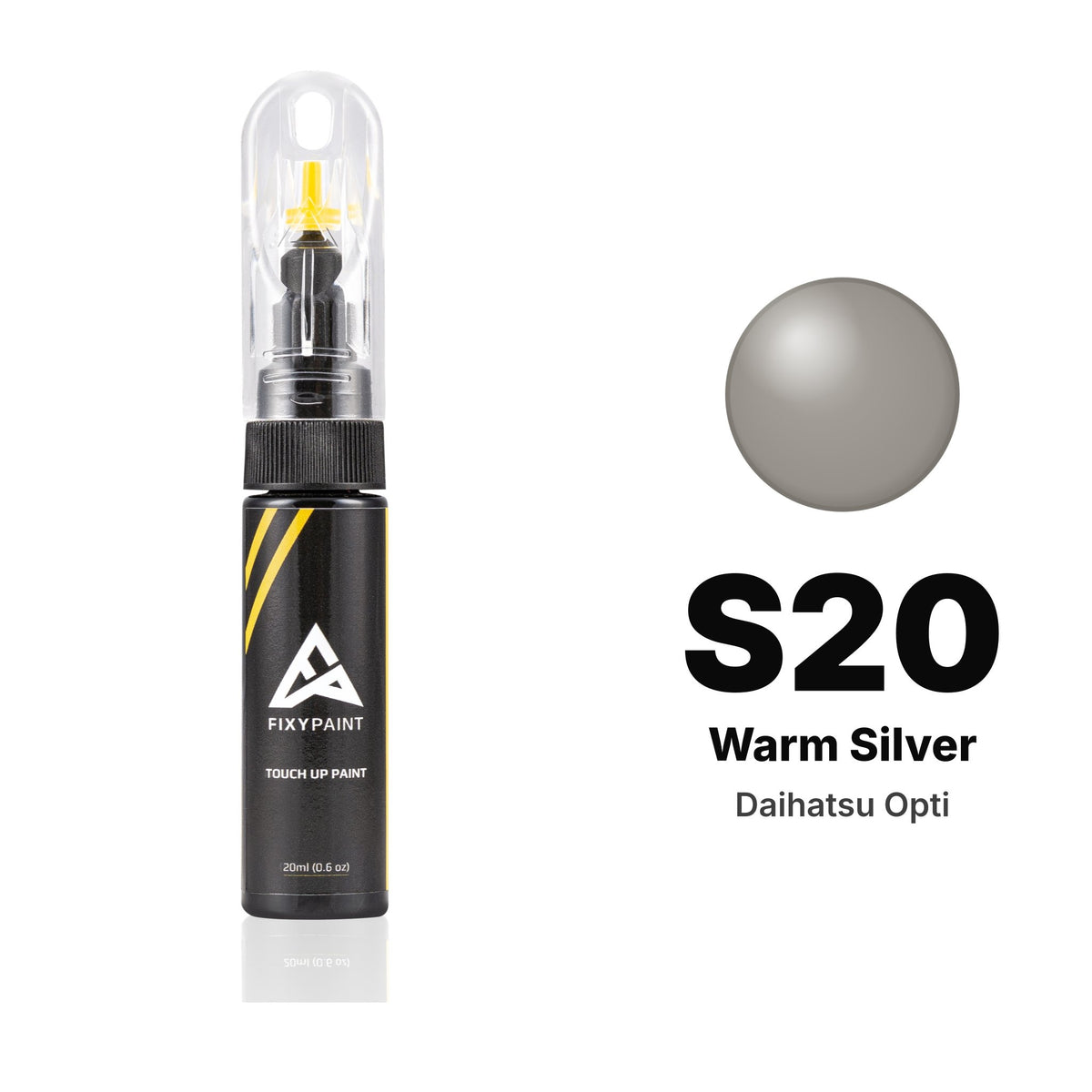 Touch-up paint for Daihatsu Opti S20 Warm Silver, Basic kit