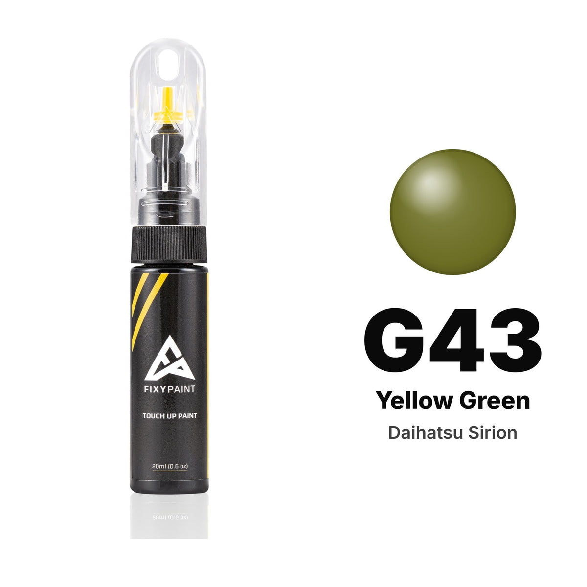 Touch-up paint for Daihatsu Sirion G43 Yellow Green, Basic kit