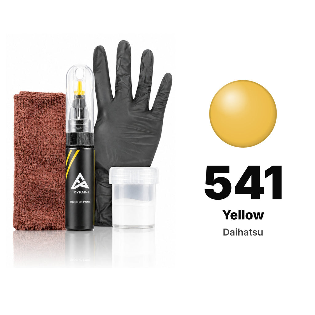 Touch-up paint for Daihatsu 541 Yellow, Complete kit