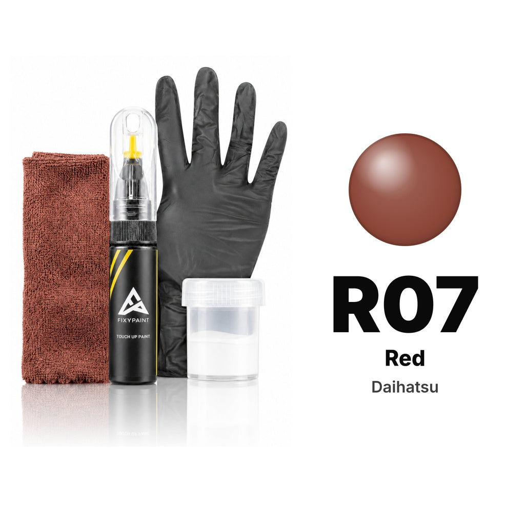 Vernice ritocco per Daihatsu – R07 Red (tutti i modelli, 1985–1990), kit Completo