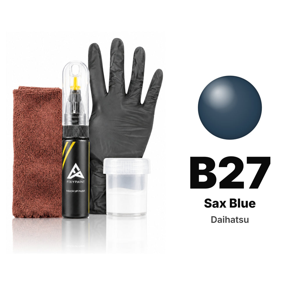Touch-up paint for Daihatsu B27 Sax Blue, Complete kit