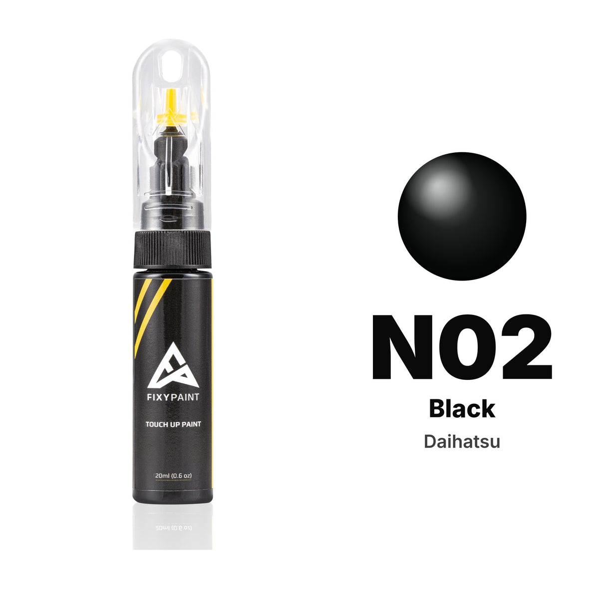 Touch-up paint for Daihatsu N02 Black, Basic kit