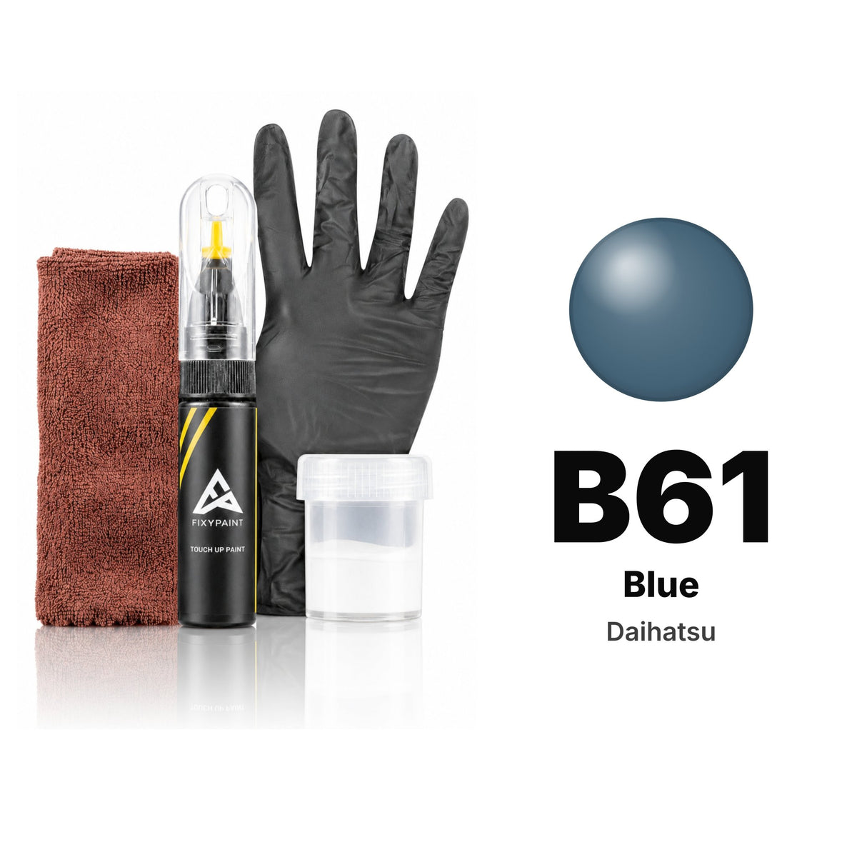 Touch-up paint for Daihatsu B61 Blue, Complete kit