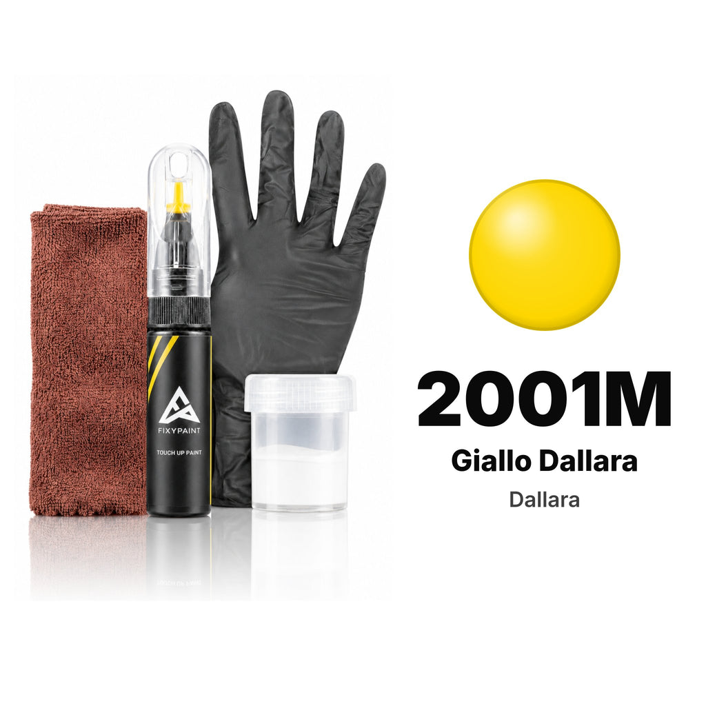 Touch-up paint for Dallara 2001M Giallo Dallara, Complete kit