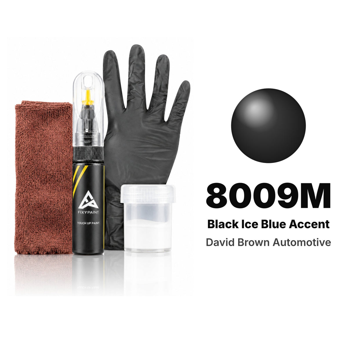 Lackstift für David Brown Automotive – 8009M Black Ice Blue Accent (alle Modelle, ab 2018), Set Komplett