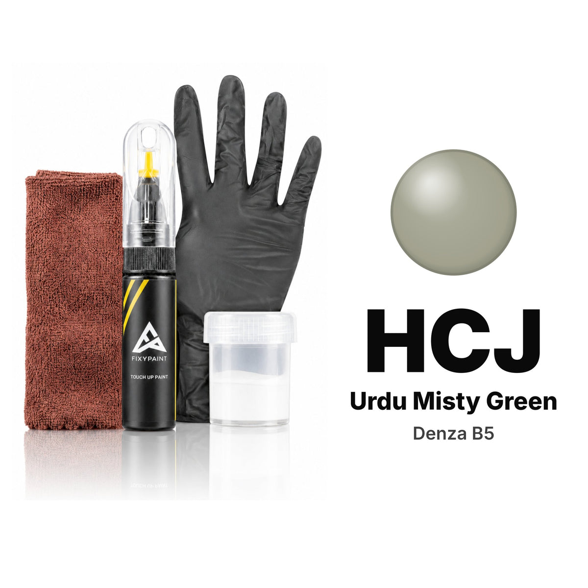 Lackstift für Denza B5 – HCJ Urdu Misty Green (ab 2025), Set Komplett