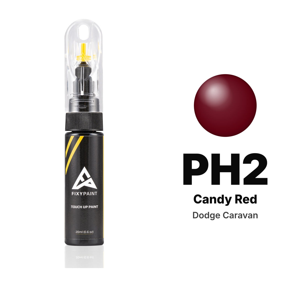 Dodge Caravan PH2 Candy Red touch-up paint, Basic kit
