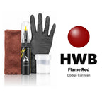Touch-up paint for Dodge Caravan HWB Flame Red, Complete kit