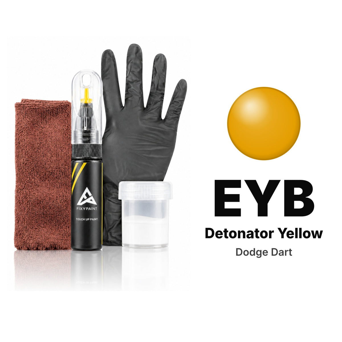 Pintura de retoque para Dodge Dart – EYB Detonator Yellow (2014), kit Completo