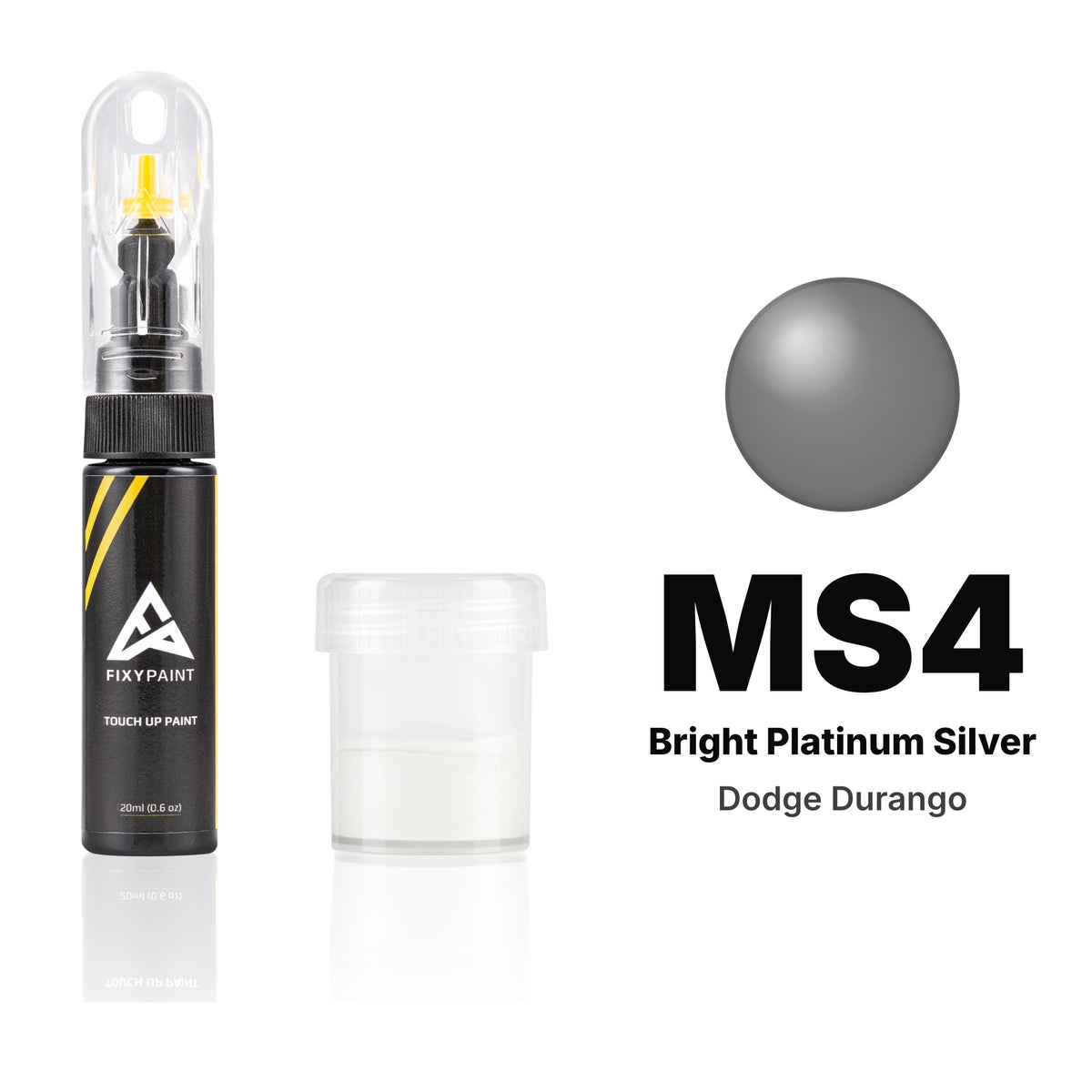 Touch-up paint for Dodge Durango MS4 Bright Platinum Silver, Standard kit