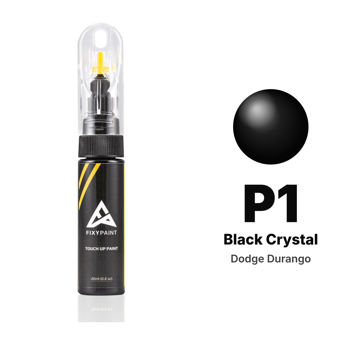 Dodge Durango P1 Black Crystal touch-up paint, Basic kit