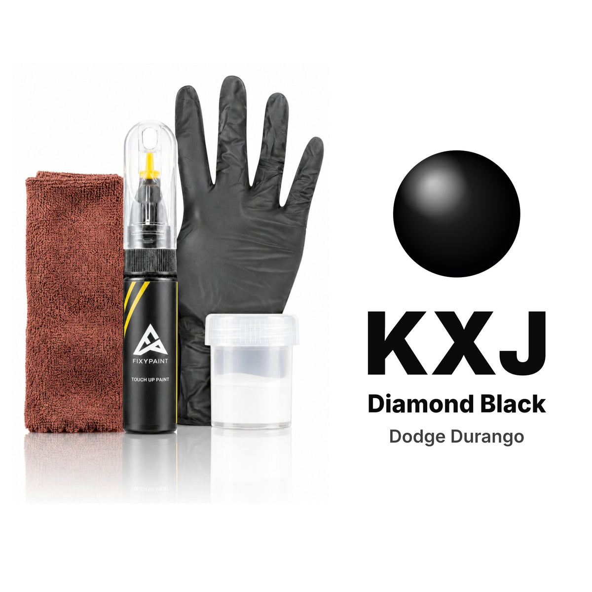 Touch-up paint for Dodge Durango KXJ Diamond Black, Complete kit