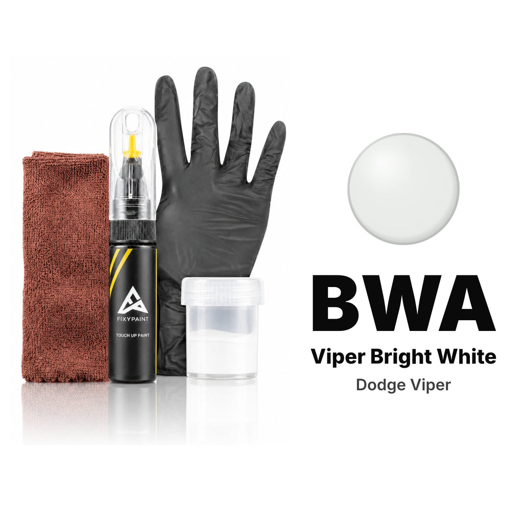Touch-up paint for Dodge Viper BWA Viper Bright White, Complete kit