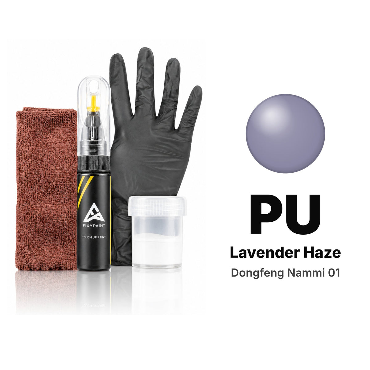 Pintura de retoque para Dongfeng Nammi 01 – PU Lavender Haze (2025), kit Completo