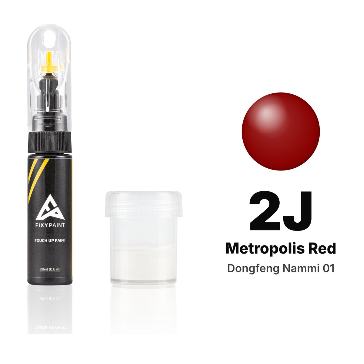 Peinture de retouche pour Dongfeng Nammi 01 – 2J Metropolis Red (depuis 2025), kit Standard