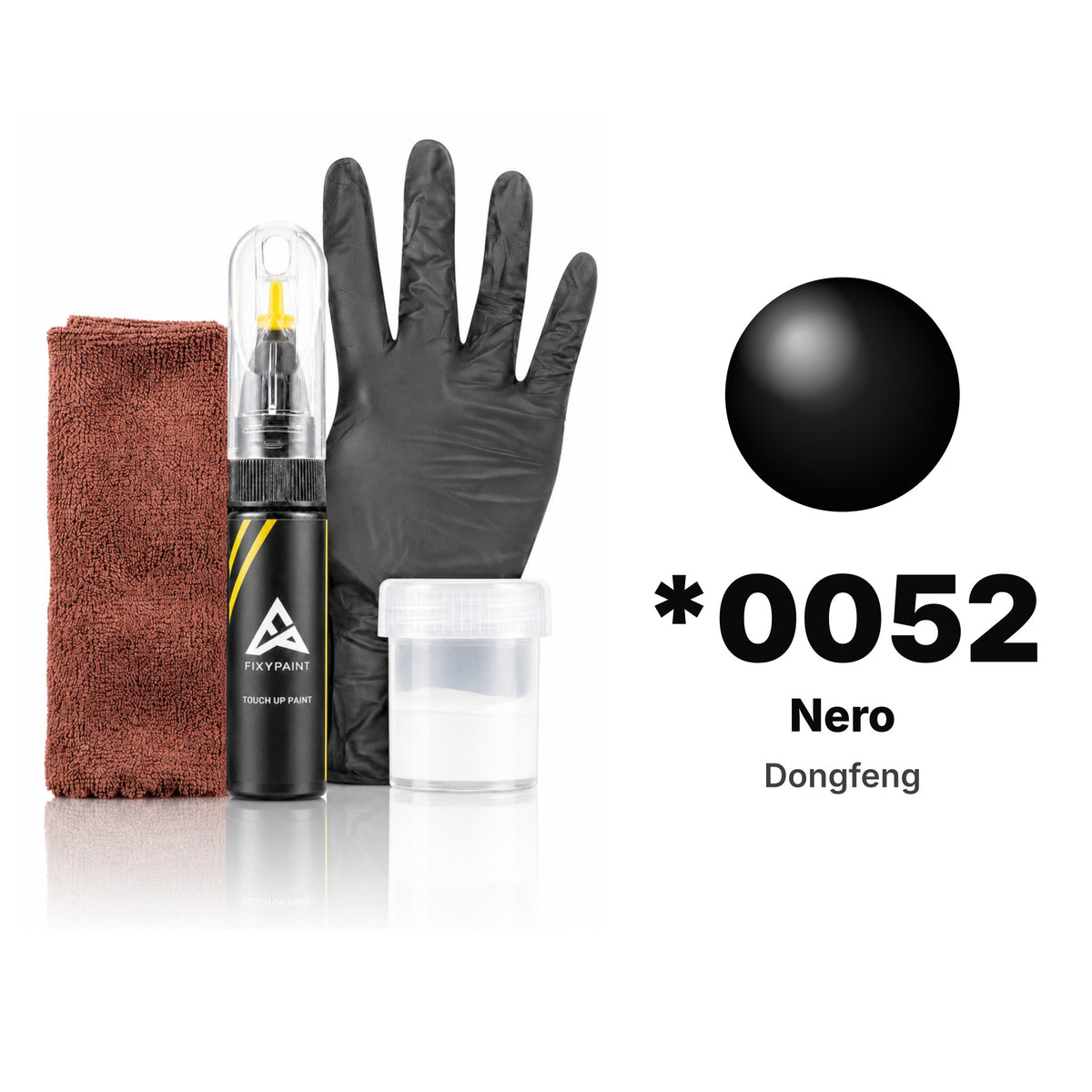 Touch-up paint for Dongfeng *0052 Nero, Complete kit