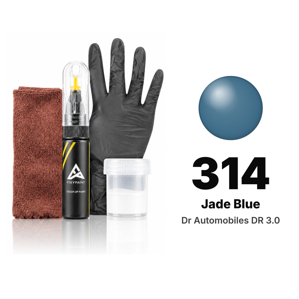 Touch-up paint for Dr Automobiles DR 3.0 314 Jade Blue, Complete kit