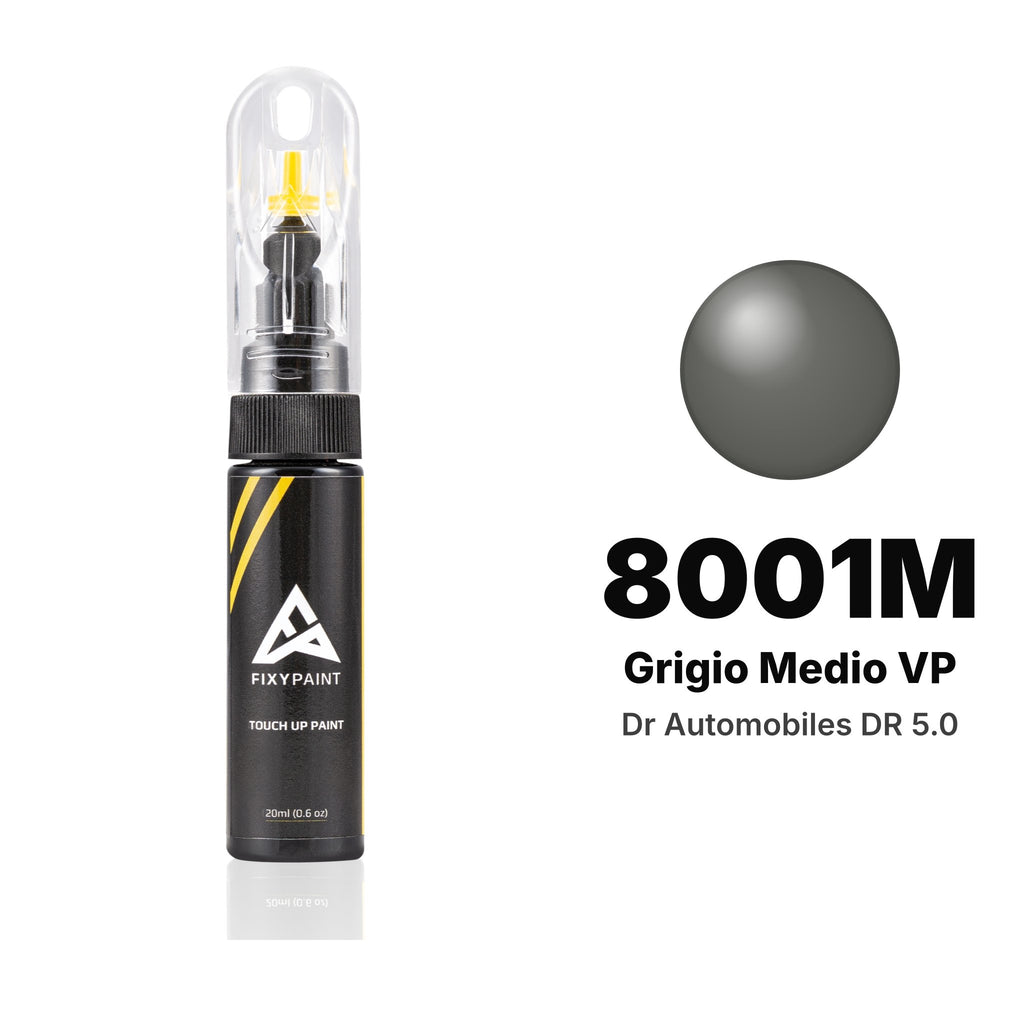 Touch-up paint for Dr Automobiles DR 5.0 8001M Grigio Medio VP, Basic kit