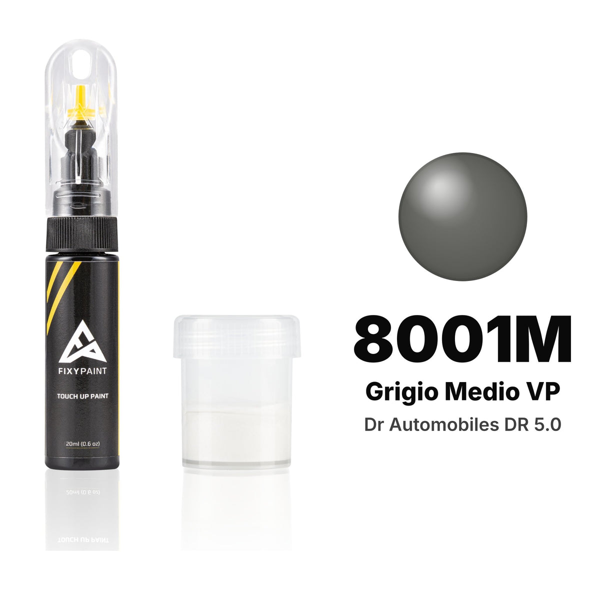 Touch-up paint for Dr Automobiles DR 5.0 8001M Grigio Medio VP, Standard kit