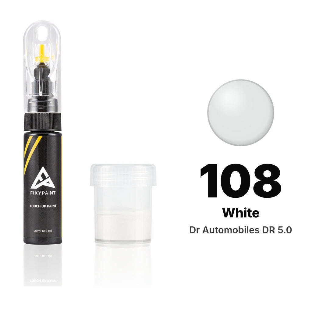 Touch-up paint for Dr Automobiles DR 5.0 108 White, Standard kit