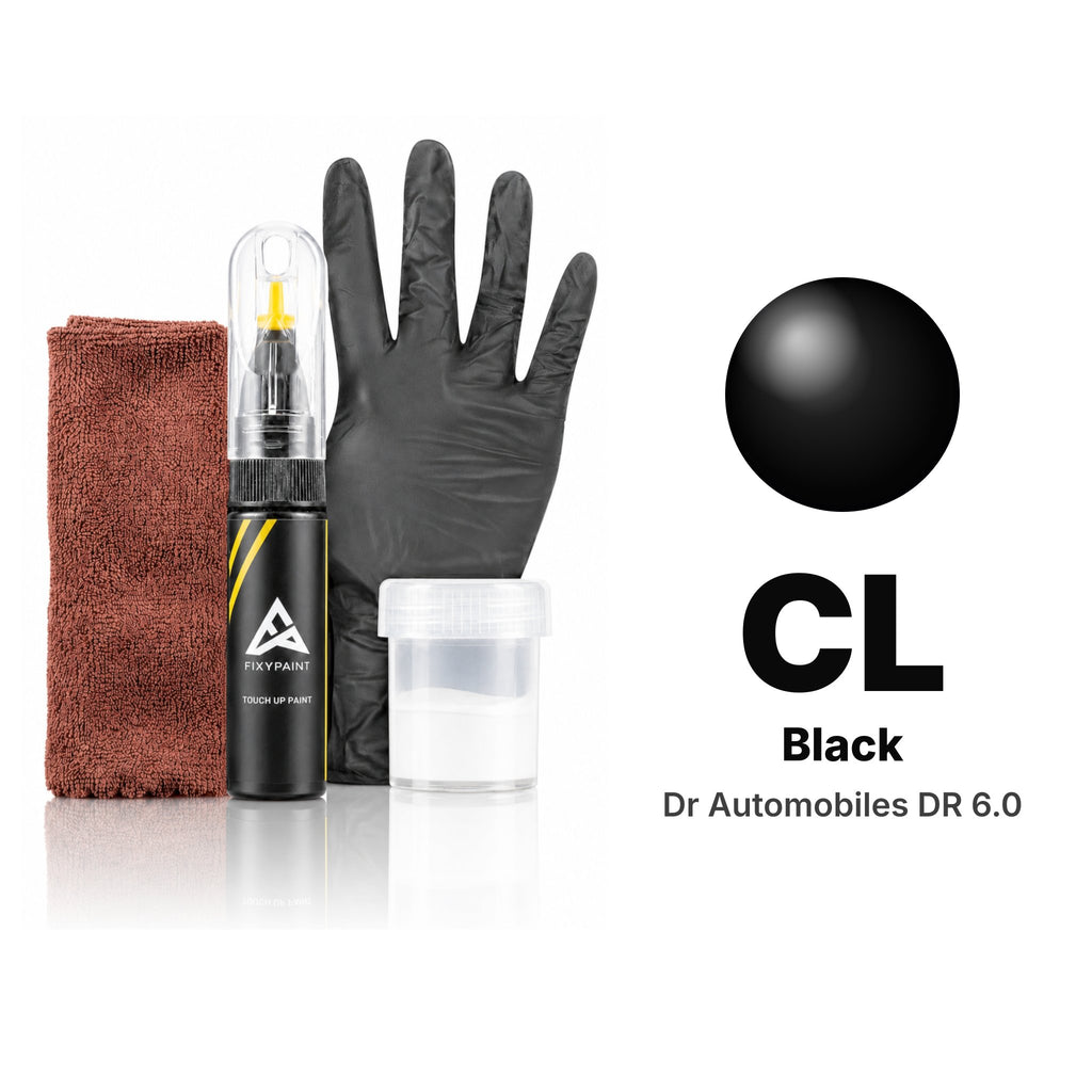 Touch-up paint for Dr Automobiles DR 6.0 CL Black, Complete kit