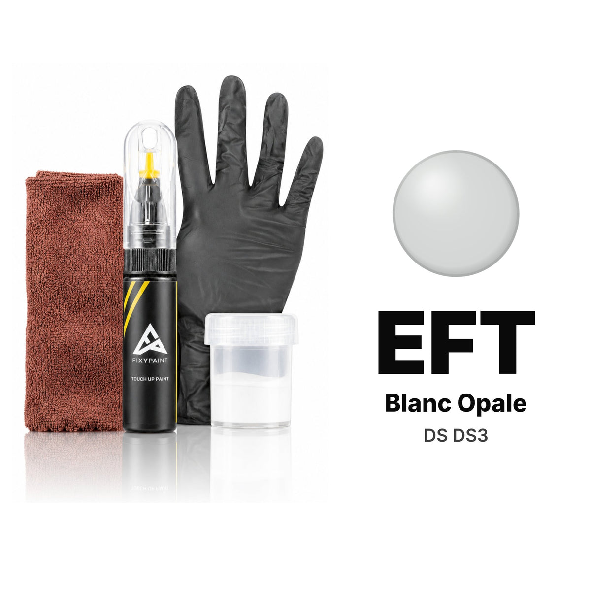 Pintura de retoque para DS DS3 – EFT Blanc Opale (2011), kit Completo