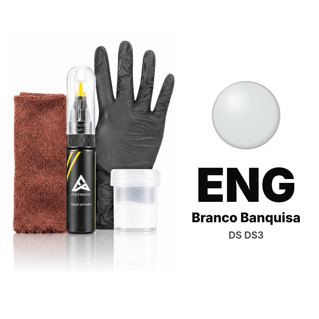 Pintura de retoque para DS DS3 – ENG Branco Banquisa (2014), kit Completo