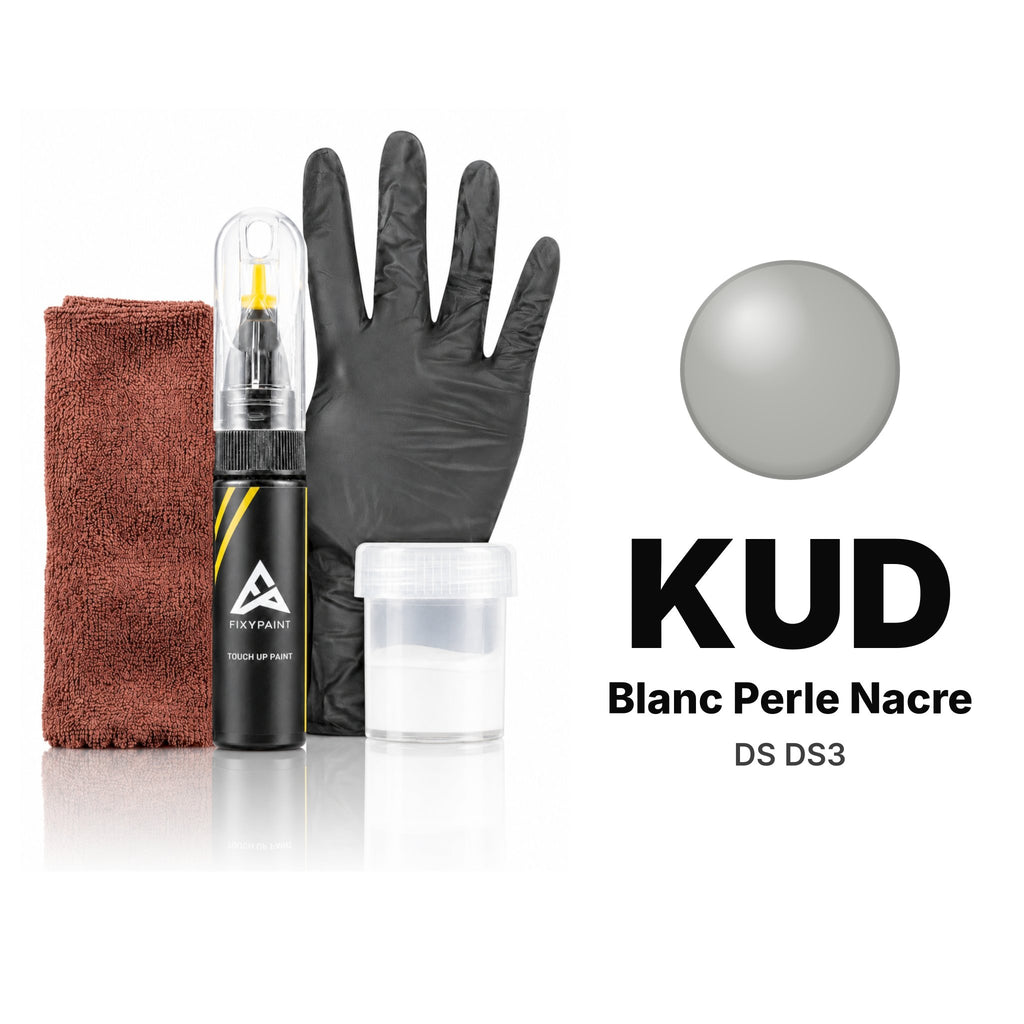 Pintura de retoque para DS DS3 – KUD Blanc Perle Nacre (2014–2020), kit Completo
