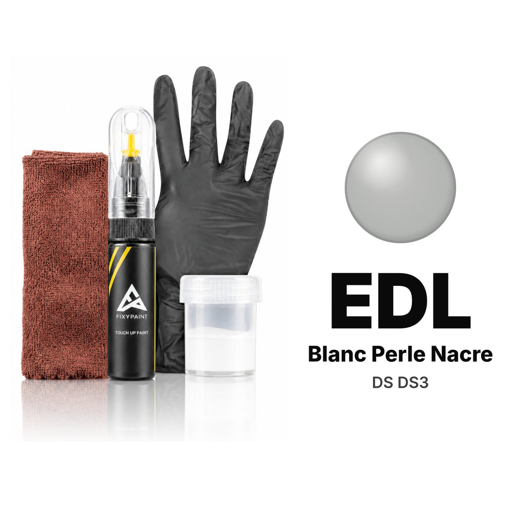 Peinture de retouche pour DS DS3 – EDL Blanc Perle Nacre (2016–2017), kit Complet