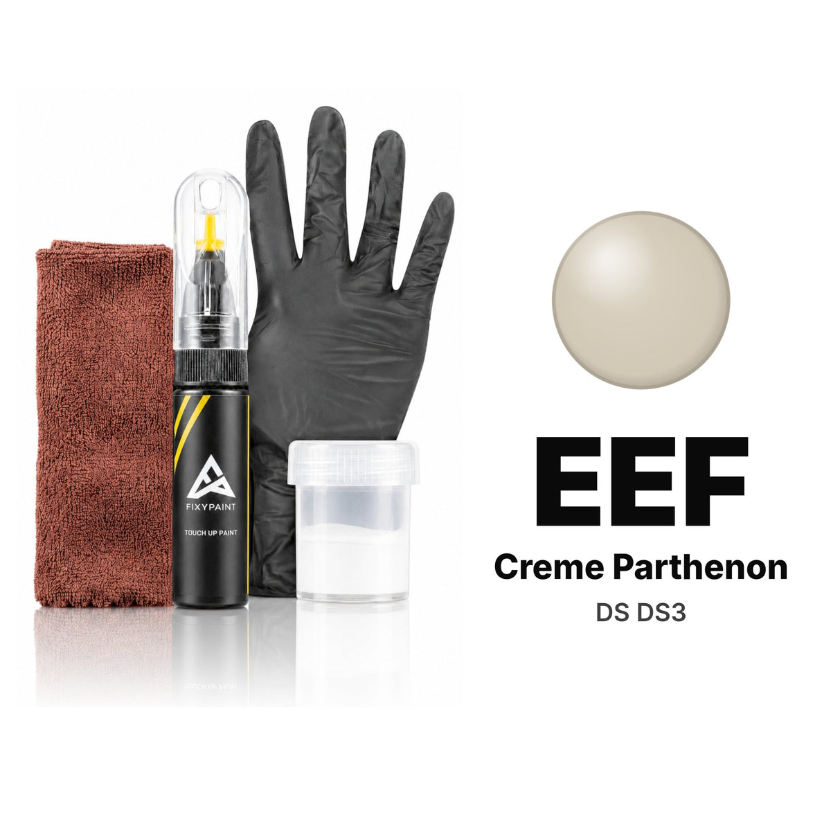 Touch-up paint for DS DS3 EEF Creme Parthenon, Complete kit