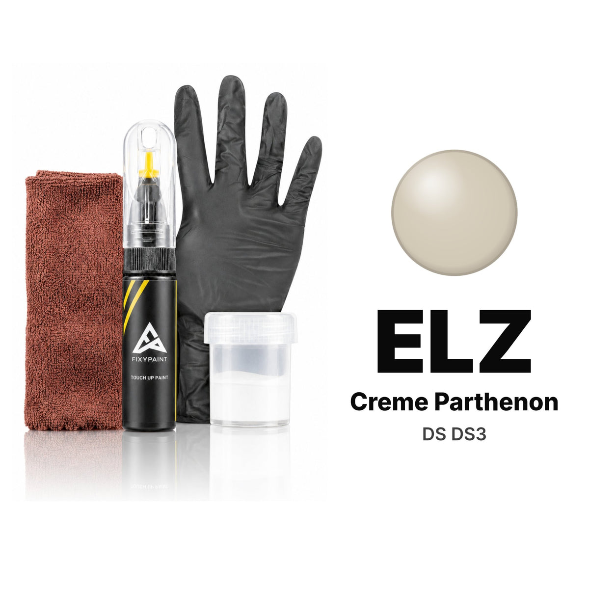 Vernice ritocco per DS DS3 – ELZ Creme Parthenon (2019–2020), kit Completo