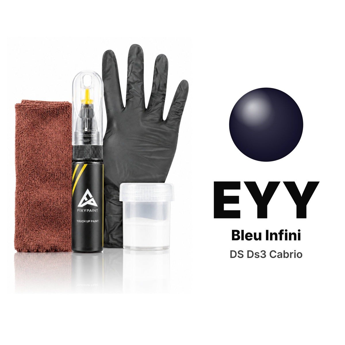 Touch-up paint for DS 3 Cabrio EYY Bleu Infini, Complete kit