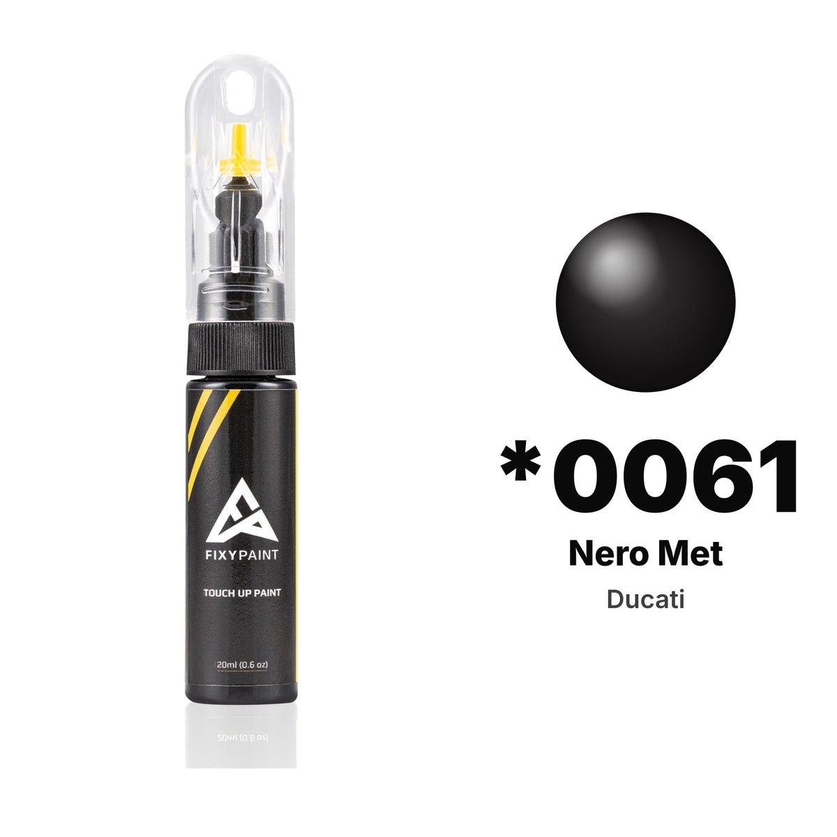 Touch-up paint for Ducati *0061 Nero Met, Basic kit