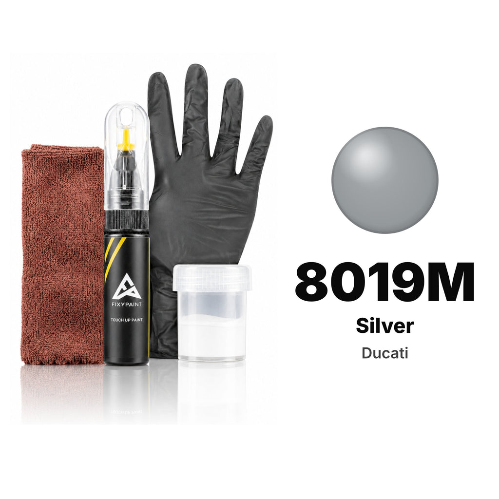 Touch-up paint for Ducati 8019M Silver, Complete kit
