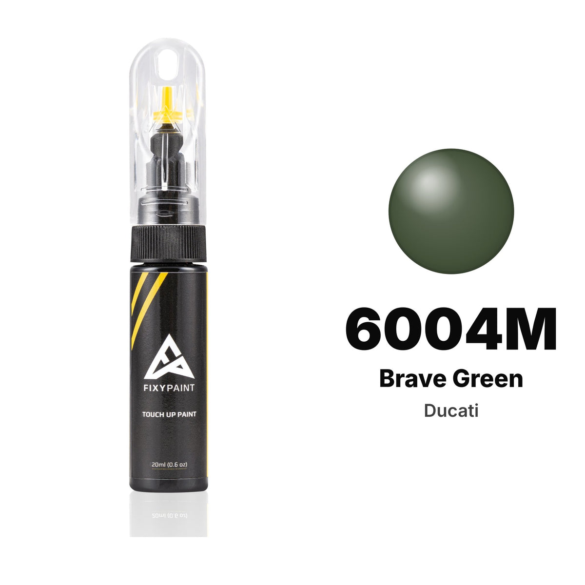 Ducati 6004M Brave Green touch-up paint, Basic kit