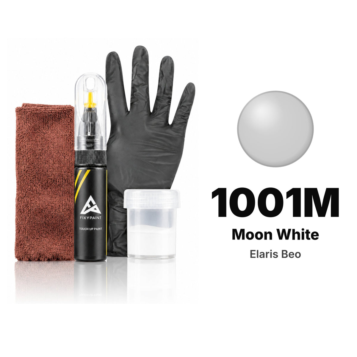 Touch-up paint for Elaris Beo 1001M Moon White, Complete kit