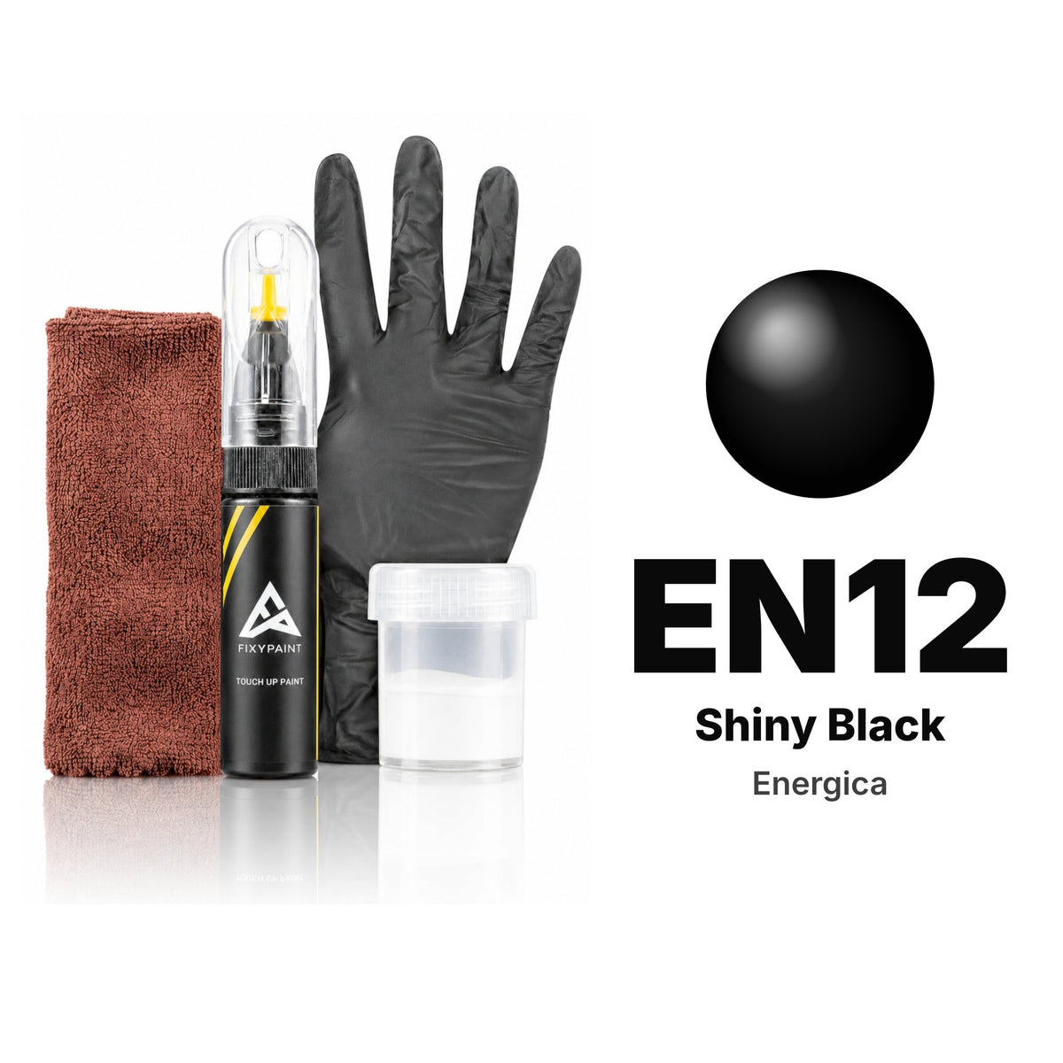 Touch-up paint for Energica EN12 Shiny Black, Complete kit
