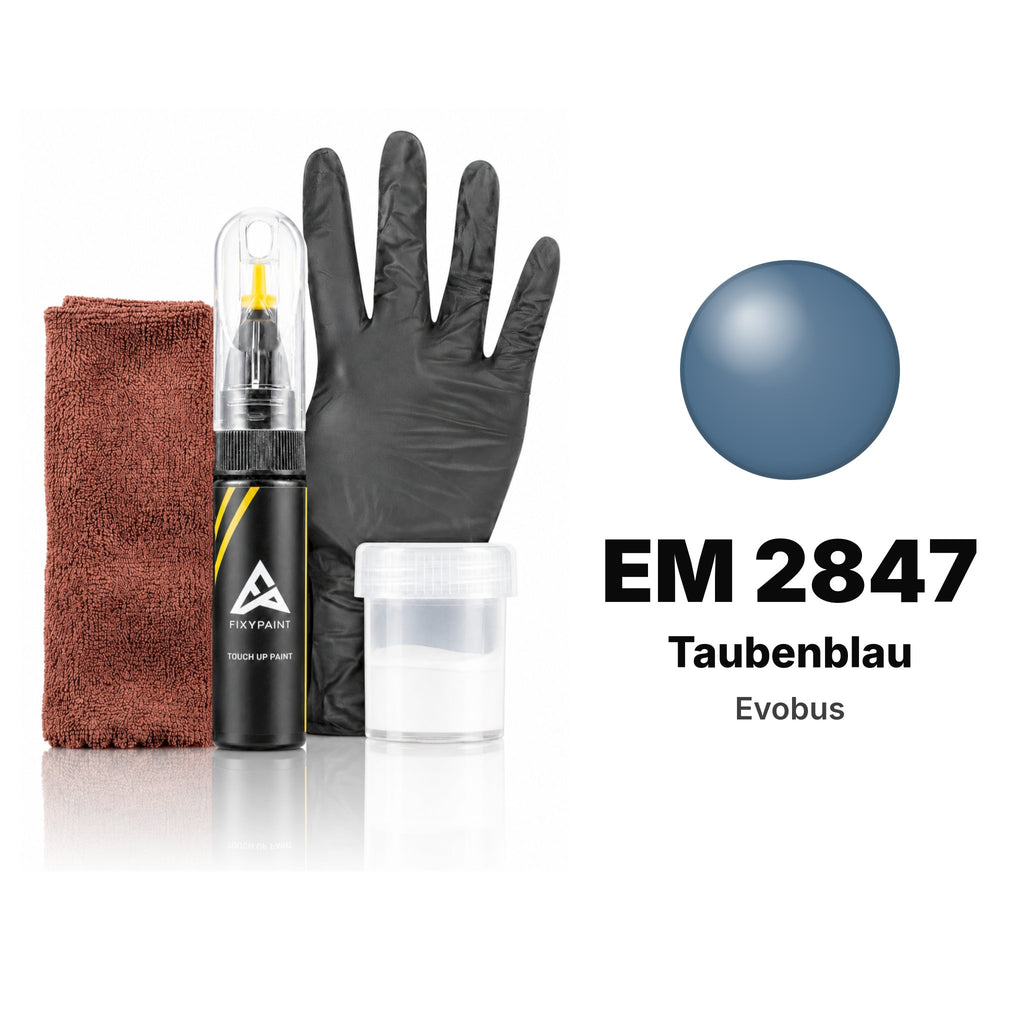 Touch-up paint for Evobus EM 2847 Taubenblau, Complete kit